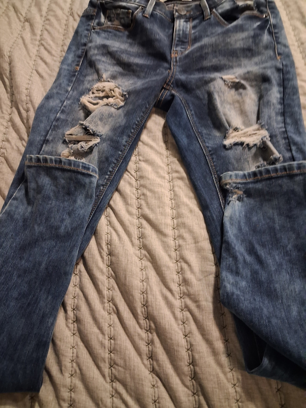 Mudd Distressed Blue Skinny Jeans